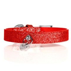 Red Stardust Dog Collar - Milk&Pepper